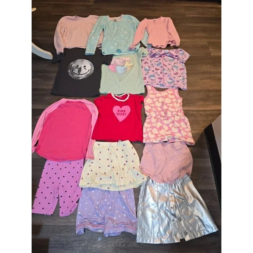 Girls Clothing Lot 14 Pc Size 10/12 M L